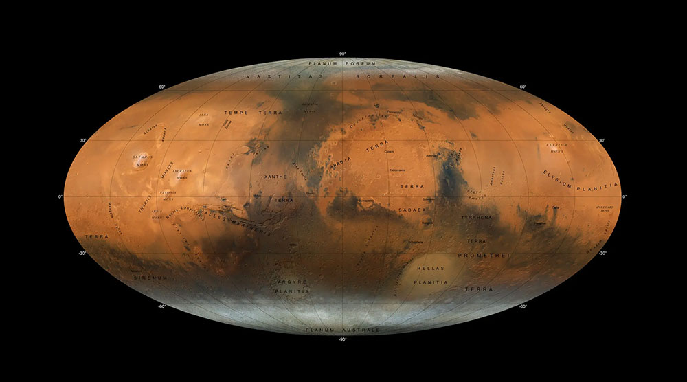 Novo atlas de Marte mostra 'todo o planeta de uma só vez' | Mundo & História
