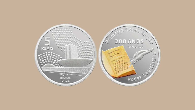 BC lança moeda comemorativa dos 200 anos da primeira Constituição do Brasil | Mundo & História